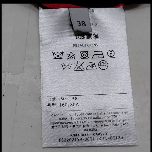 Valentino Garavani Red and Black Blouse - Picture 5 of 5